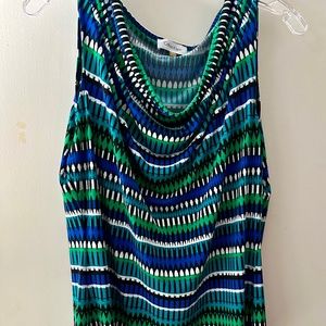 Blue Sleeveless Top